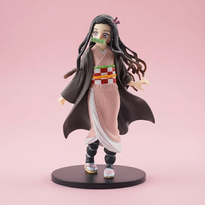 15cm Anime Demon Slayer Kimetsu no Yaiba figure Kamado Tanjirou Action Figure Agatsuma Zenitsu Nezuko Warrior PVC Model Toys