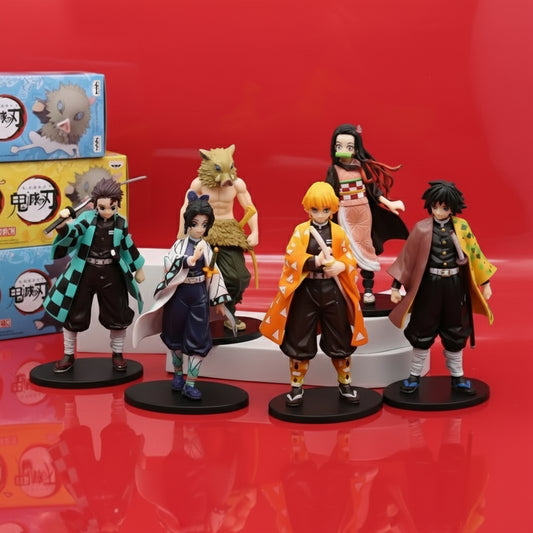 15cm Anime Demon Slayer Kimetsu no Yaiba figure Kamado Tanjirou Action Figure Agatsuma Zenitsu Nezuko Warrior PVC Model Toys